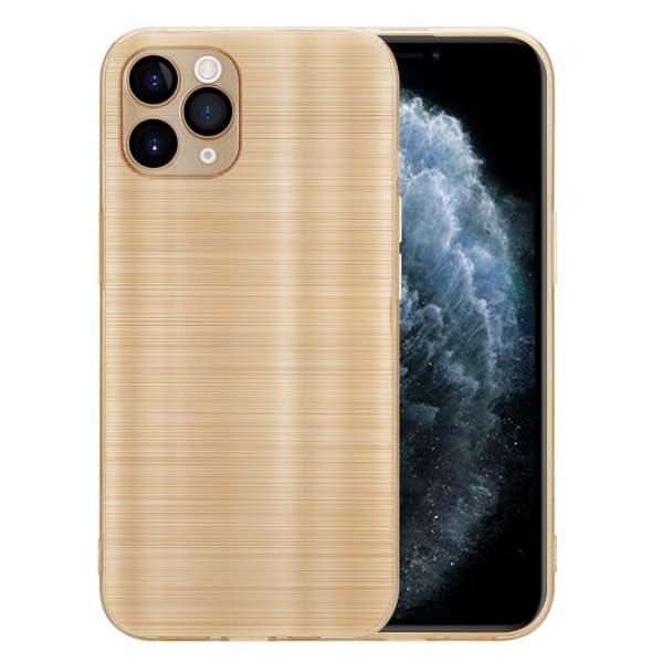 iPhone 11 PRO Skal Fodral Case Cover Mobilskydd av flexibelt TPU-silikon i borstad design