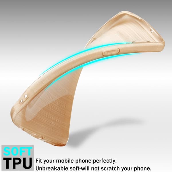 iPhone 11 PRO Skal Fodral Case Cover Mobilskydd av flexibelt TPU-silikon i borstad design