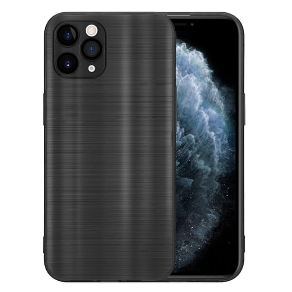 iPhone 11 PRO Skal Fodral Case Cover Mobilskydd av flexibelt TPU-silikon i borstad design