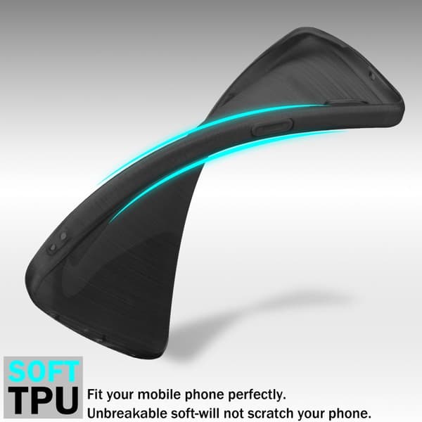 iPhone 11 PRO Skal Fodral Case Cover Mobilskydd av flexibelt TPU-silikon i borstad design