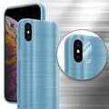 Miniatyrbild 8 av 8: iPhone XS MAX Skal Fodral Case Cover Mobilskydd av flexibelt TPU-silikon i borstad design