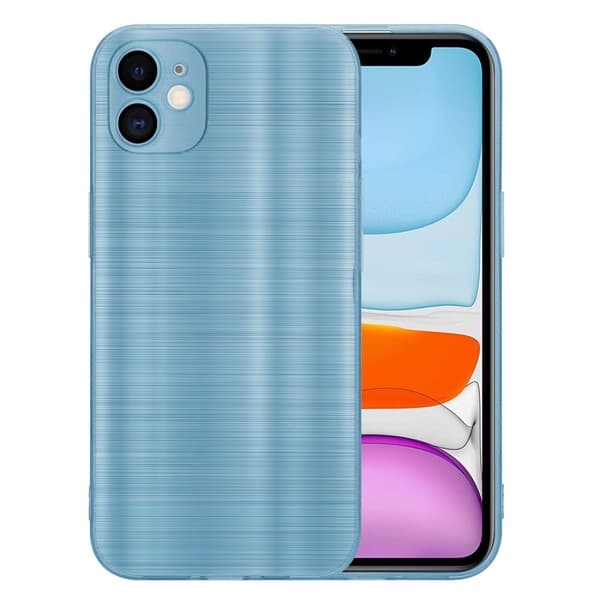 Deksel til iPhone 11 Beskyttelsesdeksel laget av fleksibel TPU-silikon i børstet design