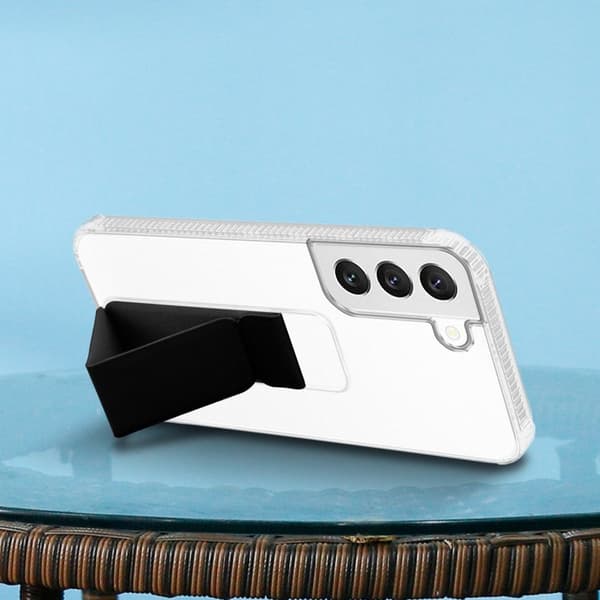 Samsung Galaxy S22 Skal Fodral Mobilskydd Skyddsfodral Case Cover av flexibelt TPU-silikon med hållare och stativfunktion