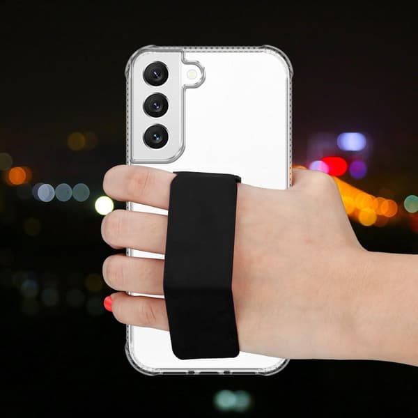 Samsung Galaxy S22 Skal Fodral Mobilskydd Skyddsfodral Case Cover av flexibelt TPU-silikon med hållare och stativfunktion