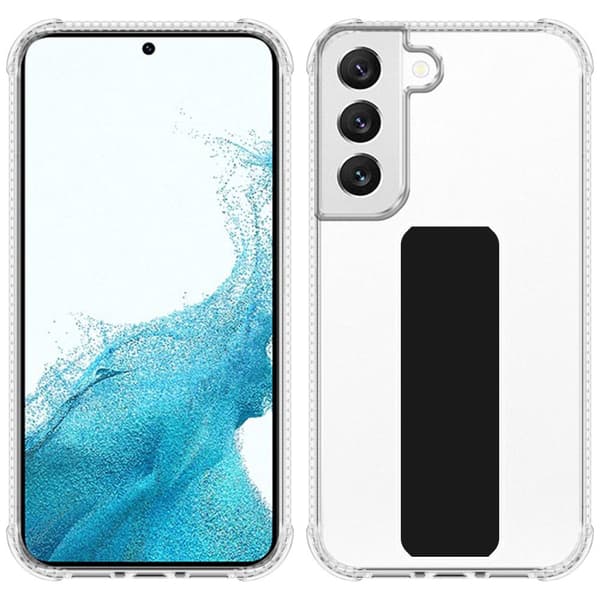 Samsung Galaxy S22 Skal Fodral Mobilskydd Skyddsfodral Case Cover av flexibelt TPU-silikon med hållare och stativfunktion
