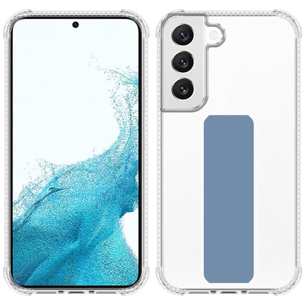 Samsung Galaxy S22 Skal Fodral Mobilskydd Skyddsfodral Case Cover av flexibelt TPU-silikon med hållare och stativfunktion