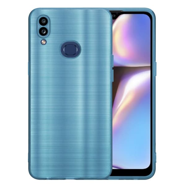 Samsung Galaxy A10s / M01s Skal Fodral Case Cover Mobilskydd av flexibelt TPU-silikon i borstad design