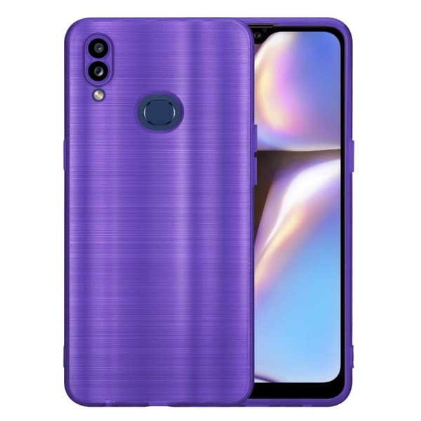Samsung Galaxy A10s / M01s Skal Fodral Case Cover Mobilskydd av flexibelt TPU-silikon i borstad design