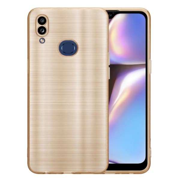 Samsung Galaxy A10s / M01s Skal Fodral Case Cover Mobilskydd av flexibelt TPU-silikon i borstad design