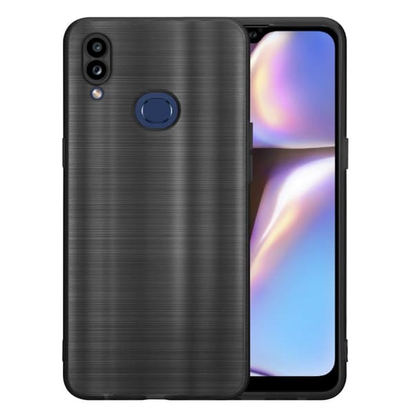 Samsung Galaxy A10s / M01s Skal Fodral Case Cover Mobilskydd av flexibelt TPU-silikon i borstad design