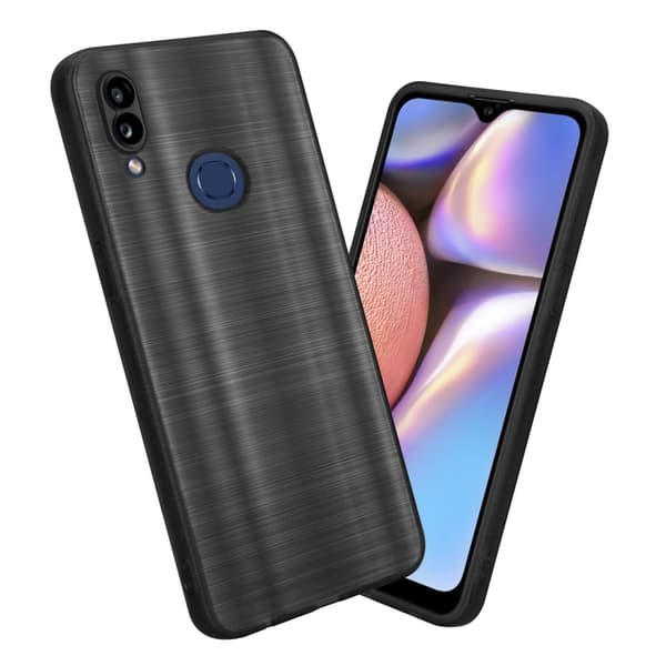Samsung Galaxy A10s / M01s Skal Fodral Case Cover Mobilskydd av flexibelt TPU-silikon i borstad design