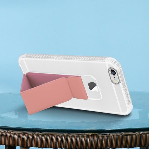 Deksel til iPhone 6 / 6S Beskyttelsesdeksel av fleksibelt TPU-silikon med holder og stativfunksjon