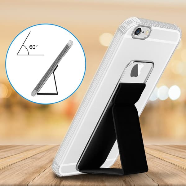 Deksel til iPhone 6 / 6S Beskyttelsesdeksel av fleksibelt TPU-silikon med holder og stativfunksjon