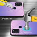 Miniatyrbilde 3 av 7: Deksel til Samsung Galaxy A21s Silikondeksel av TPU-silikon og bakside av herdet glass
