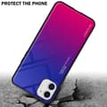 Miniatyrbild 4 av 7: iPhone 11 Skal Fodral i två färger av TPU-silikon och baksida av härdat glas Case Cover Mobilskydd
