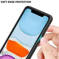 Miniatyrbild 5 av 7: iPhone 11 Skal Fodral i två färger av TPU-silikon och baksida av härdat glas Case Cover Mobilskydd