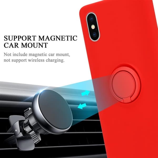 iPhone XS MAX Suojakotelo Suojakuori joustavasta TPU-silikonista jossa on rengas