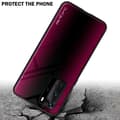 Miniatyrbild 4 av 7: Huawei P40 PRO / P40 PRO+ Skal Fodral Case Cover Randigt utseende i TPU-silikon och baksida i härdat glas Skyddsfodral