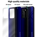 Miniatyrbild 7 av 7: Huawei P40 PRO / P40 PRO+ Skal Fodral Case Cover Randigt utseende i TPU-silikon och baksida i härdat glas Skyddsfodral
