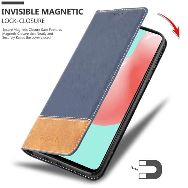 Lommebokdeksel til Samsung Galaxy A41 Deksel med magnetisk lukking, stativfunksjon og kortlomme