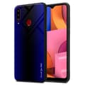 Miniatyrbilde 1 av 7: Deksel til Samsung Galaxy A20s Stripe optics Silikondeskel laget av TPU-silikon og bakside av herdet glass
