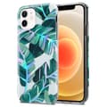 Miniatyrbild 1 av 7: iPhone 12 / 12 PRO Skal Fodral av TPU-silikon med blommönster Mobilskydd