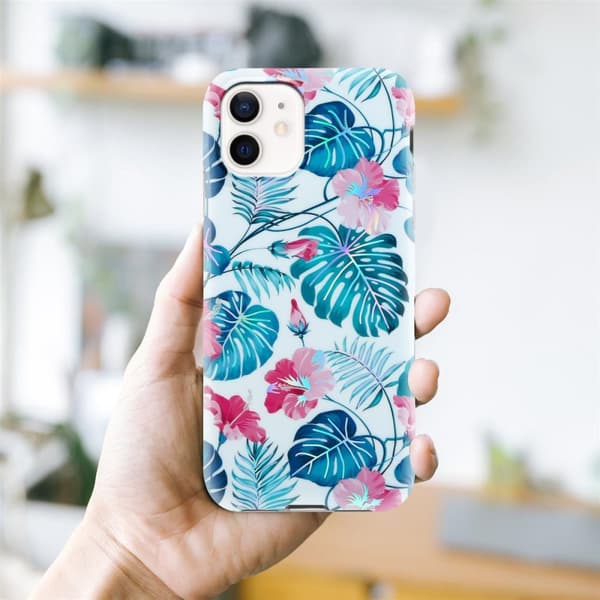 iPhone 12 / 12 PRO Skal Fodral av TPU-silikon med blommönster Mobilskydd