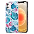 Miniatyrbild 1 av 7: iPhone 12 / 12 PRO Skal Fodral av TPU-silikon med blommönster Mobilskydd
