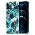 Miniatyrbilde 1 av 7: Deksel til iPhone 12 PRO MAX Lommebokdeskel av TPU-silikon med blomstermønster