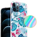 Miniatyrbilde 3 av 7: Deksel til iPhone 12 PRO MAX Lommebokdeskel av TPU-silikon med blomstermønster