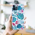 Miniatyrbilde 7 av 7: Deksel til iPhone 12 PRO MAX Lommebokdeskel av TPU-silikon med blomstermønster