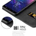 Pikkukuva 5 / 8: Samsung Galaxy A6 PLUS 2018 Suojakotelo Suojakuori Lompakkokotelo Matkapuhelinkotelo jossa magneettisuljenta, jalusta-toiminto ja korttitasku