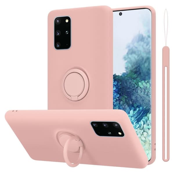 Samsung Galaxy S20 PLUS Skal Fodral Mobilskydd av flexibelt TPU-silikon med ring Skyddsfodral Case Cover