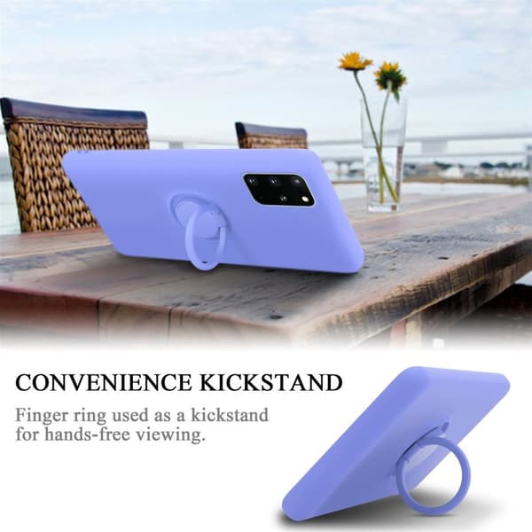 Samsung Galaxy S20 PLUS Skal Fodral Mobilskydd av flexibelt TPU-silikon med ring Skyddsfodral Case Cover