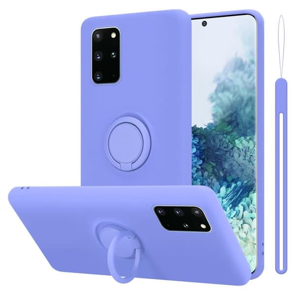 Samsung Galaxy S20 PLUS Suojakotelo Suojakuori joustavasta TPU-silikonista jossa on rengas