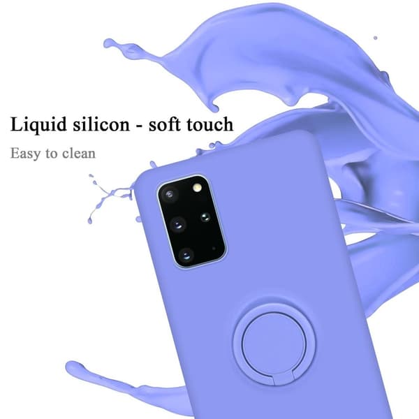 Samsung Galaxy S20 PLUS Suojakotelo Suojakuori joustavasta TPU-silikonista jossa on rengas