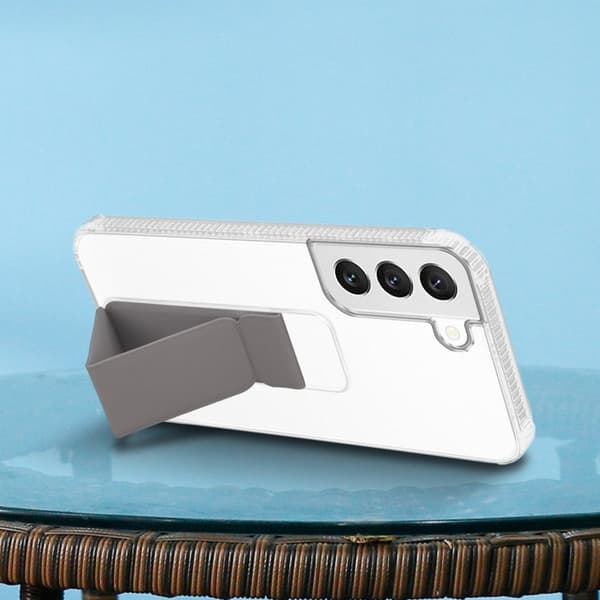 Deksel til Samsung Galaxy S22 PLUS Beskyttelsesdeksel av fleksibelt TPU-silikon med holder og stativfunksjon