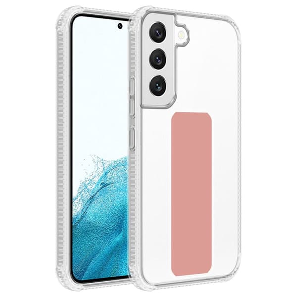 Deksel til Samsung Galaxy S22 PLUS Beskyttelsesdeksel av fleksibelt TPU-silikon med holder og stativfunksjon ROSA