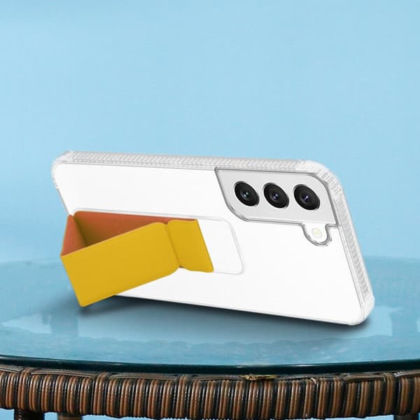 Deksel til Samsung Galaxy S22 PLUS Beskyttelsesdeksel av fleksibelt TPU-silikon med holder og stativfunksjon