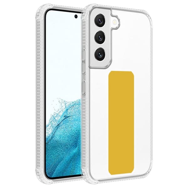 Deksel til Samsung Galaxy S22 PLUS Beskyttelsesdeksel av fleksibelt TPU-silikon med holder og stativfunksjon