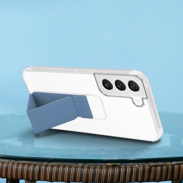 Deksel til Samsung Galaxy S22 PLUS Beskyttelsesdeksel av fleksibelt TPU-silikon med holder og stativfunksjon
