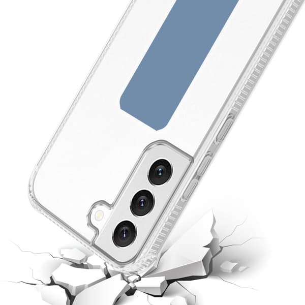 Deksel til Samsung Galaxy S22 PLUS Beskyttelsesdeksel av fleksibelt TPU-silikon med holder og stativfunksjon