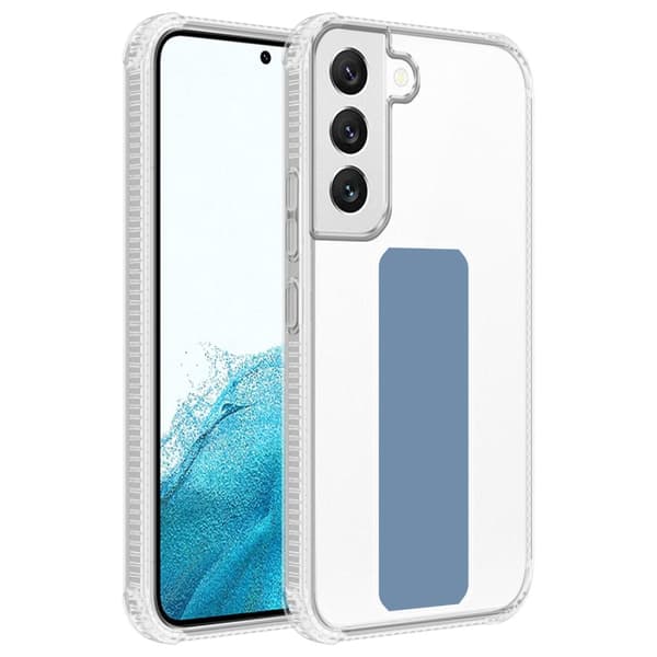 Deksel til Samsung Galaxy S22 PLUS Beskyttelsesdeksel av fleksibelt TPU-silikon med holder og stativfunksjon