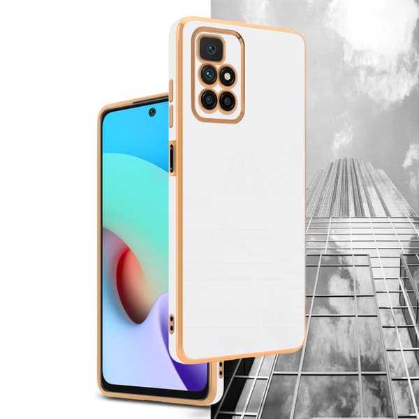 Xiaomi RedMi 10 Suojakuori Suojakotelo joka on valmistettu joustavasta TPU-silikonista ja jossa on kameran suojaus