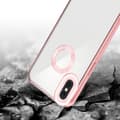 Miniatyrbild 5 av 8: iPhone XS MAX Skal Fodral av flexibelt TPU-silikon med Chrome-applikation Mobilskydd
