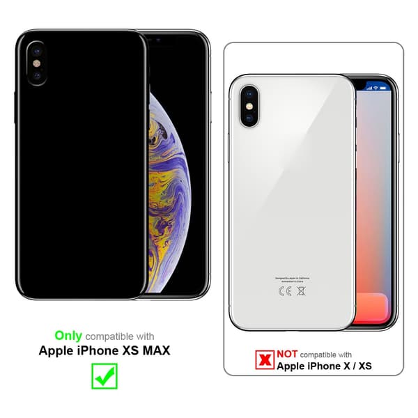 Deksel til iPhone XS MAX Beskyttelsesdeksel av fleksibelt TPU-silikon med kromapplikasjon