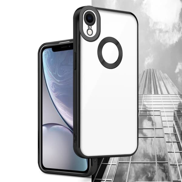 Deksel til iPhone XR Beskyttelsesdeksel av fleksibelt TPU-silikon med kromapplikasjon