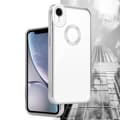 Miniatyrbilde 4 av 8: Deksel til iPhone XR Beskyttelsesdeksel av fleksibelt TPU-silikon med kromapplikasjon