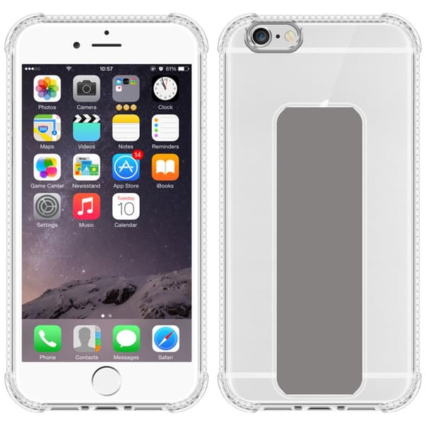 iPhone 6 PLUS / 6S PLUS Suojakuori Suojakotelo valmistettu joustavasta TPU-silikonista jossa on pidike ja jalusta-toiminto