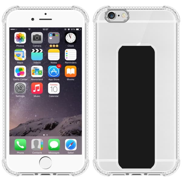 iPhone 6 PLUS / 6S PLUS Suojakuori Suojakotelo valmistettu joustavasta TPU-silikonista jossa on pidike ja jalusta-toiminto